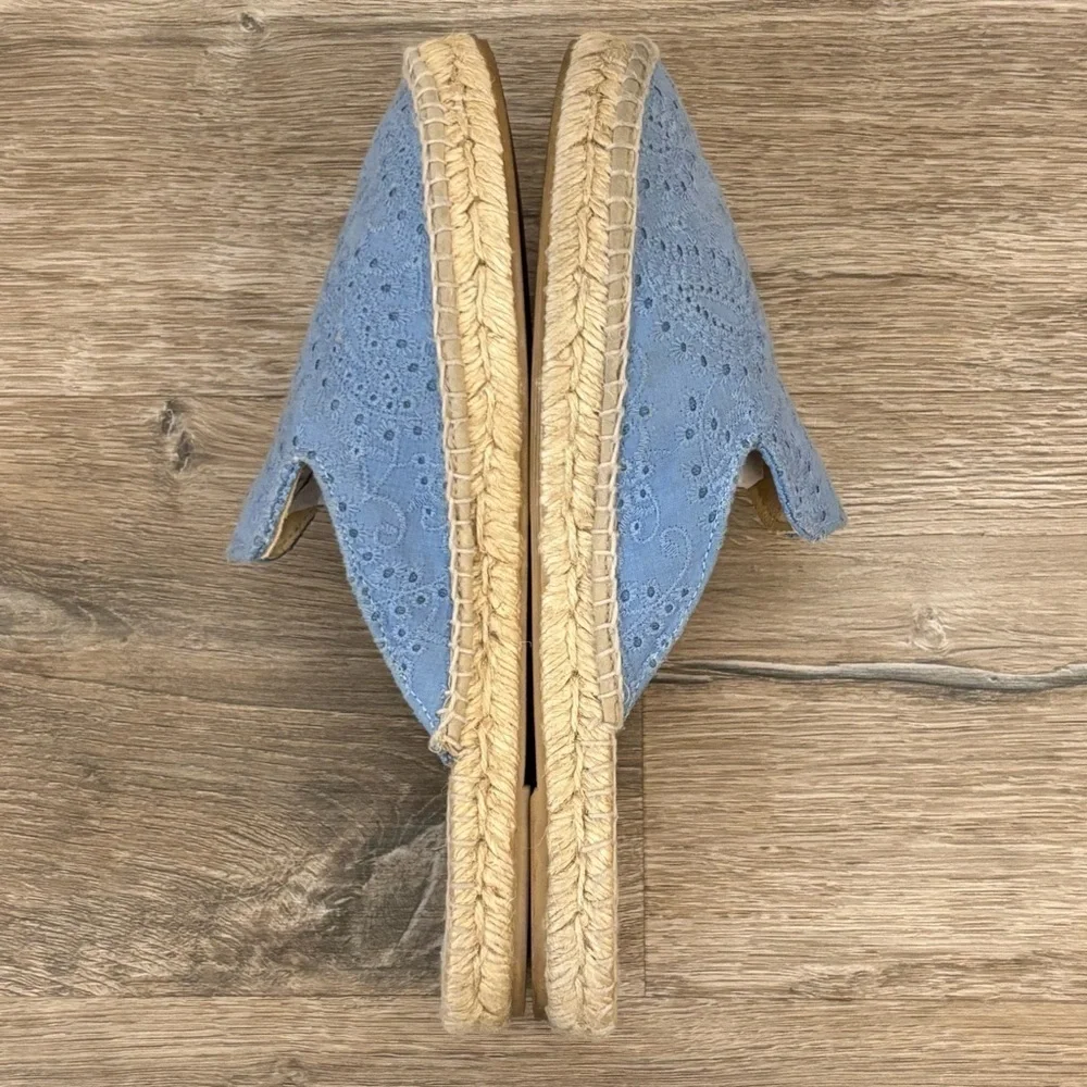 Manebi Yucatán Crochet Eyelet Espadrilles Mules